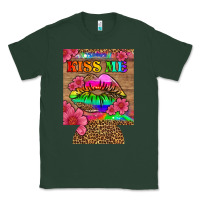 Sports Green lgbtq kiss me  can cooler Classic Tee - HRA Design Shop