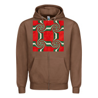 Chestnut retro christmas seamless pattern Zipper Hoodie - BundleAndBundleShop