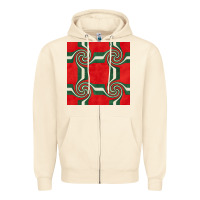 Sandshell retro christmas seamless pattern Zipper Hoodie - BundleAndBundleShop