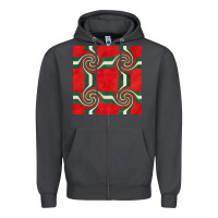 Smoke retro christmas seamless pattern Zipper Hoodie - BundleAndBundleShop