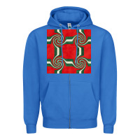 True Royal retro christmas seamless pattern Zipper Hoodie - BundleAndBundleShop