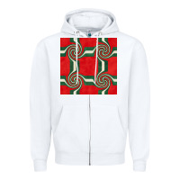 White retro christmas seamless pattern Zipper Hoodie - BundleAndBundleShop