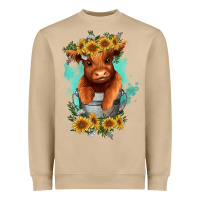 Mushroom baby cow in a bucket Heavyweight Sweatshirt - RanaPortraitStore