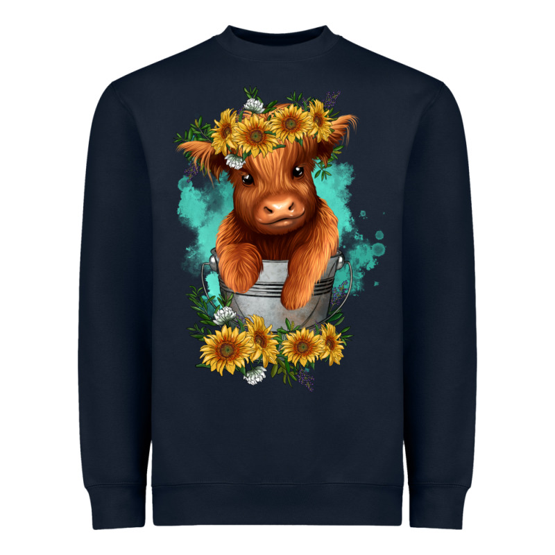 Baby Cow In A Bucket Heavyweight Sweatshirt by RanaPortraitStore | Teevron