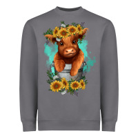 Storm baby cow in a bucket Heavyweight Sweatshirt - RanaPortraitStore