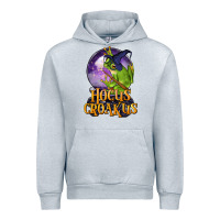Heather Grey Hocus Croakus Frog Urban Hoodie - LillyAllenDesigns