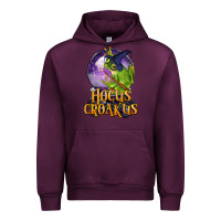 Mauve Wine Hocus Croakus Frog Urban Hoodie - LillyAllenDesigns
