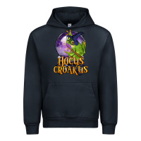 Navy Hocus Croakus Frog Urban Hoodie - LillyAllenDesigns