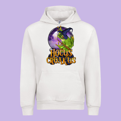 Hocus Croakus Frog Urban Hoodie Designed By Lillyallendesigns