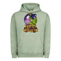 Pigment Oil Green Hocus Croakus Frog Urban Hoodie - LillyAllenDesigns