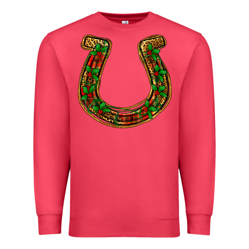 Christmas Horseshoe Premium Sweatshirt by Jasminsmagicworld | Teevron