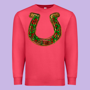 Christmas Horseshoe Premium Sweatshirt Designed By Jasminsmagicworld