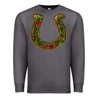 Charcoal Heather Christmas Horseshoe Premium Sweatshirt - Jasminsmagicworld