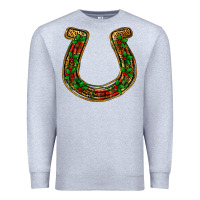Heather Grey Christmas Horseshoe Premium Sweatshirt - Jasminsmagicworld