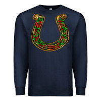 Navy Christmas Horseshoe Premium Sweatshirt - Jasminsmagicworld