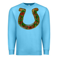 Ocean Blue Christmas Horseshoe Premium Sweatshirt - Jasminsmagicworld