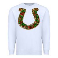 White Christmas Horseshoe Premium Sweatshirt - Jasminsmagicworld