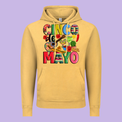 Cinco De Mayo Vintage Hoodie Designed By Jahusdesignshop