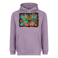 Lavender wooden cross background Heavyweight Hoodie - BarkalooDesign