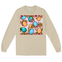 Mushroom Easter eggs cowhide leopard tumbler Easter Day Long Sleeve Tee - Neo Western
