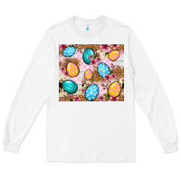 White Easter eggs cowhide leopard tumbler Easter Day Long Sleeve Tee - Neo Western