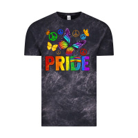 Cloud Black hippie pride Vintage Tee - texasbilliewilder