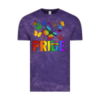 Cloud Purple hippie pride Vintage Tee - texasbilliewilder