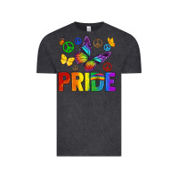 Vintage Black hippie pride Vintage Tee - texasbilliewilder