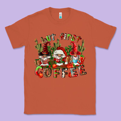 But First Coffee Classic Tee Designed By Fadigitalartstudio