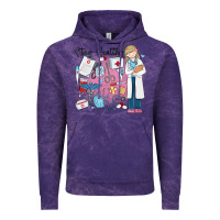 Cloud Purple stay healthy nurse Vintage Hoodie - MaliasSmallBusiness