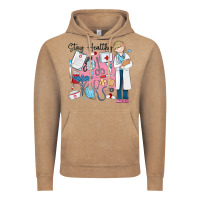 Vintage Coffee stay healthy nurse Vintage Hoodie - MaliasSmallBusiness