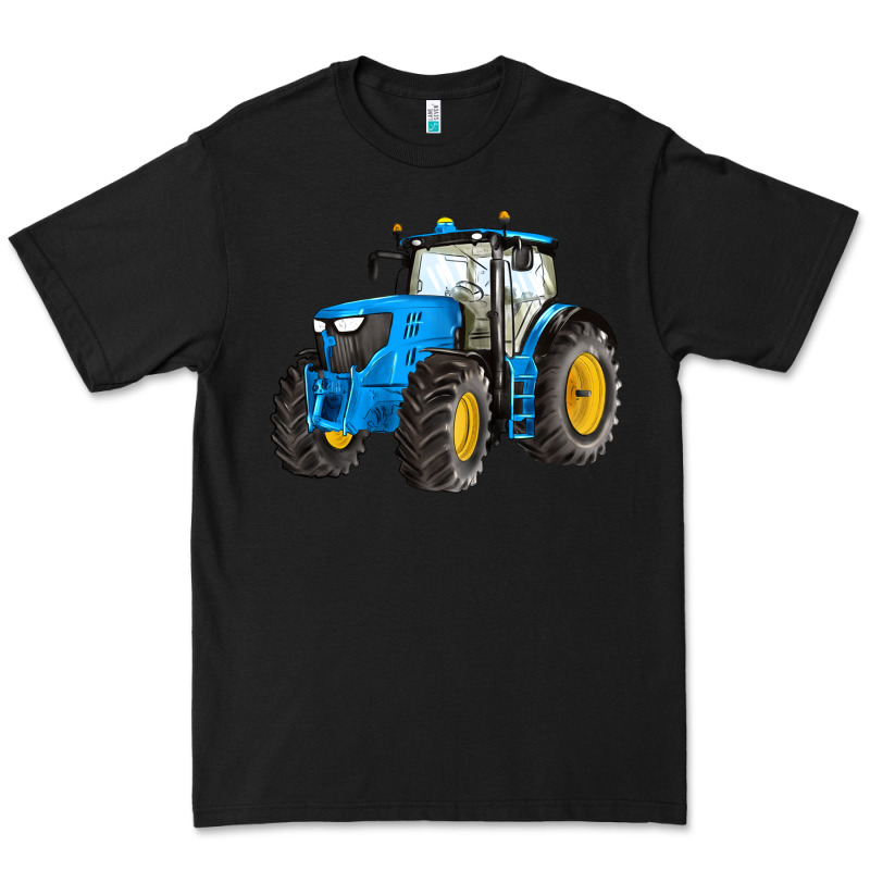 Western Farm Tractor Blue Premium Tee by Artiststas | Teevron