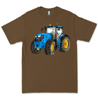 Cacao western farm tractor blue Premium Tee - Artiststas