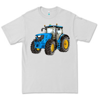 Dove Grey western farm tractor blue Premium Tee - Artiststas
