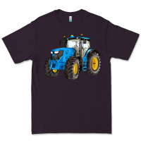 Plum western farm tractor blue Premium Tee - Artiststas