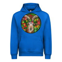 Cobalt Spanish Goat Christmas Ornament Urban Hoodie - LillyAllenDesigns