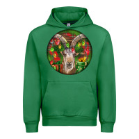Emerald Spanish Goat Christmas Ornament Urban Hoodie - LillyAllenDesigns