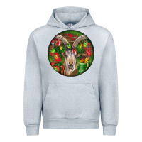 Heather Grey Spanish Goat Christmas Ornament Urban Hoodie - LillyAllenDesigns
