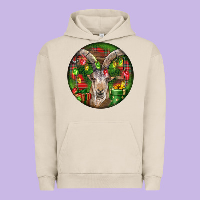 Spanish Goat Christmas Ornament Urban Hoodie Designed By Lillyallendesigns