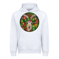 White Spanish Goat Christmas Ornament Urban Hoodie - LillyAllenDesigns