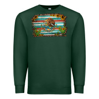 Sports Green cactus turquoise serape leopard mexican flag Premium Sweatshirt - Jasminsmagicworld