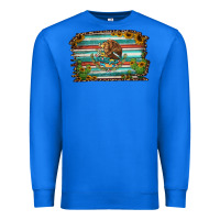 True Royal cactus turquoise serape leopard mexican flag Premium Sweatshirt - Jasminsmagicworld