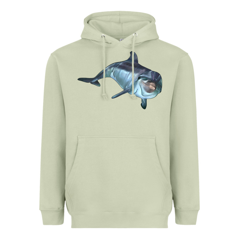 Bottlenose Dolphin Heavyweight Hoodie by LillyAllenDesigns | Teevron