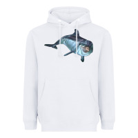 White bottlenose dolphin Heavyweight Hoodie - LillyAllenDesigns