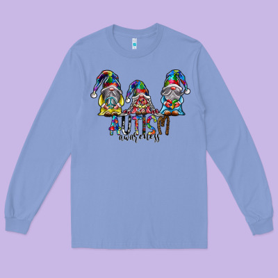 Autism Awareness Long Sleeve Tee Designed By Sublimationcraftshop