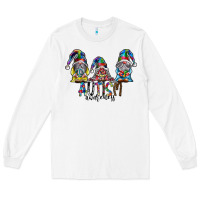 White autism awareness Long Sleeve Tee - SublimationCraftShop