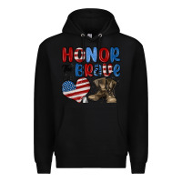 Honor The Brave Premium Hoodie | Teevron