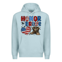 Blue Mist honor the brave Premium Hoodie - MaliasSmallBusiness