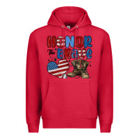 Cardinal honor the brave Premium Hoodie - MaliasSmallBusiness