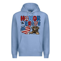 Colony Blue honor the brave Premium Hoodie - MaliasSmallBusiness